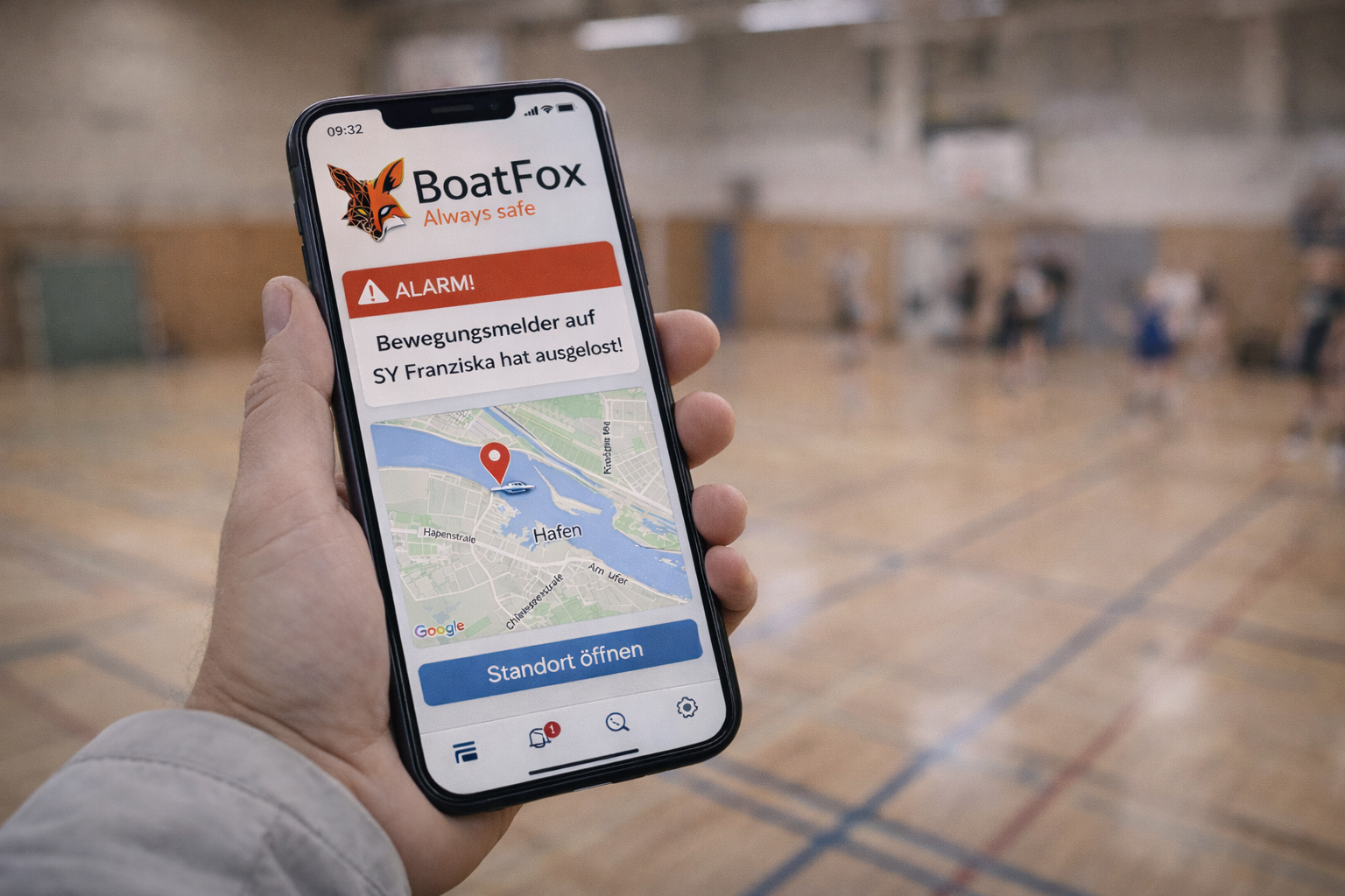 BoatFox Dashboard – Alarm